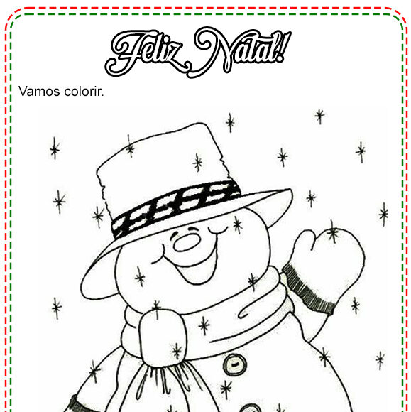 Desenhos De Natal Para Colorir Cantinho Do Eva