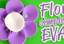 Como Fazer Flor de EVA Simples e Linda