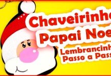 Chaveirinho Papai Noel em EVA – Passo a Passo