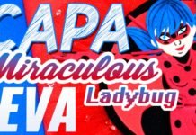 Capa de Caderno em EVA Ladybug – Miraculous (DIY)