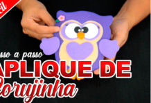 DIY – Como fazer aplique de coruja em EVA passo a passo fácil