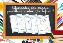Atividades das Vogais Pontilhadas Educação Infantil Atividades das vogais pontilhadas educação infantil