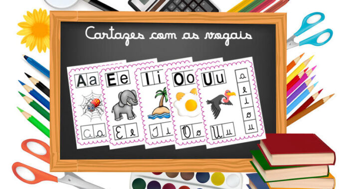 Cartazes das vogais para imprimir