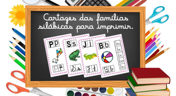 Cartazes das famílias silábicas para imprimir