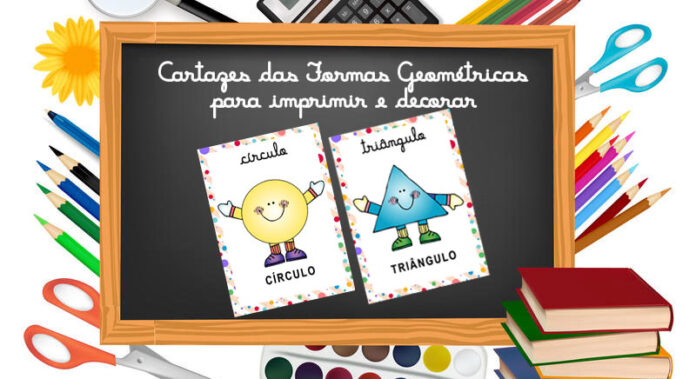 Cartazes das Formas Geométricas para imprimir e decorar