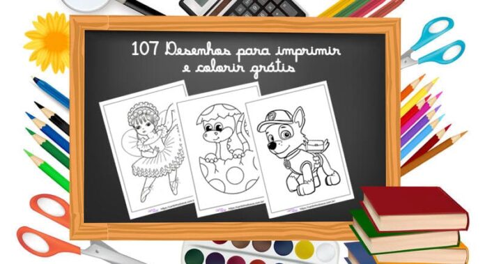 107 desenhos para imprimir e colorir grátis