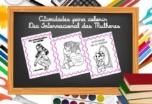 Atividades para colorir Dia das mulheres Atividades para colori dia da mulher