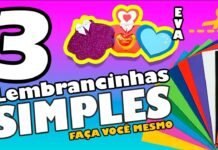DIY: 3 Lembrancinhas de EVA Simples de Fazer (dia das mulheres) Molde para Baixar 3 lembrancinhas simples faça você mesmo