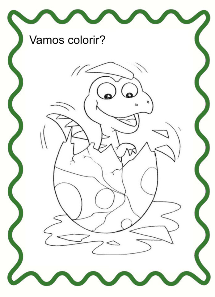 dinossauro para colorir