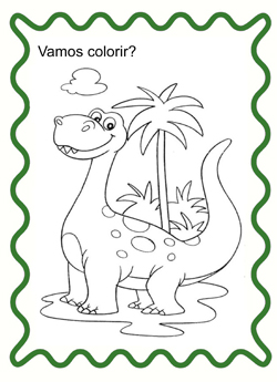 dinossauro para colorir