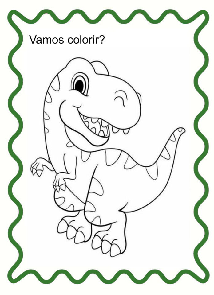 dinossauro para colorir
