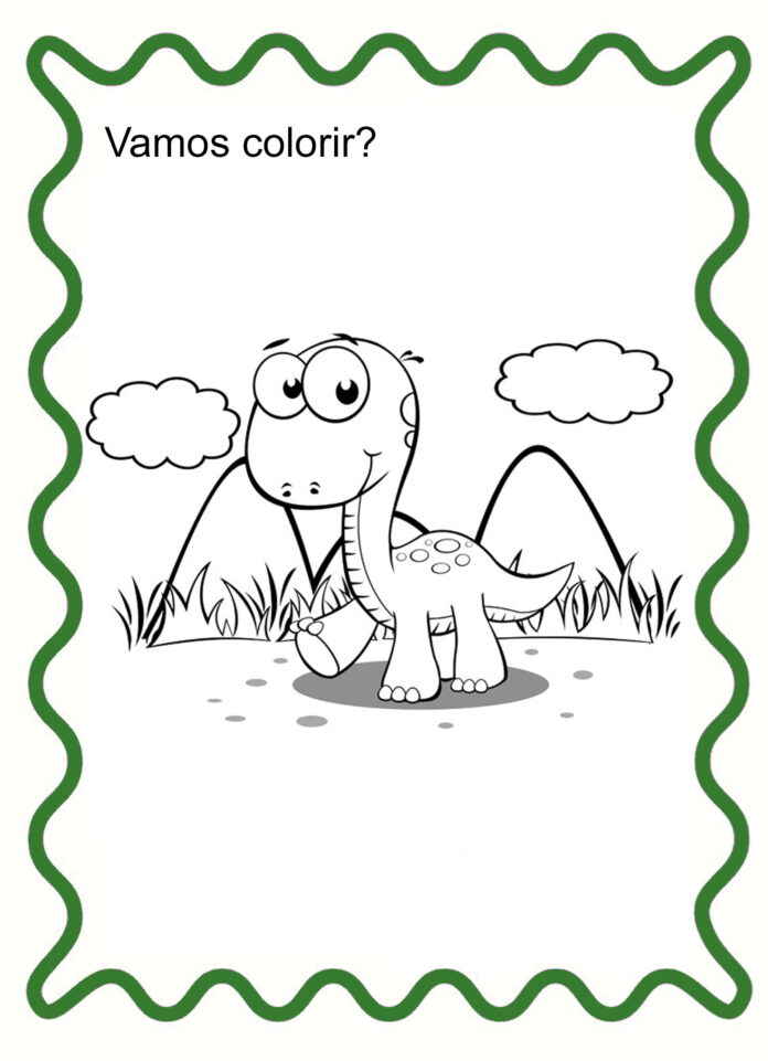 dinossauro para colorir