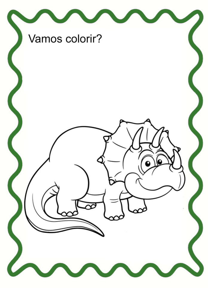dinossauro para colorir