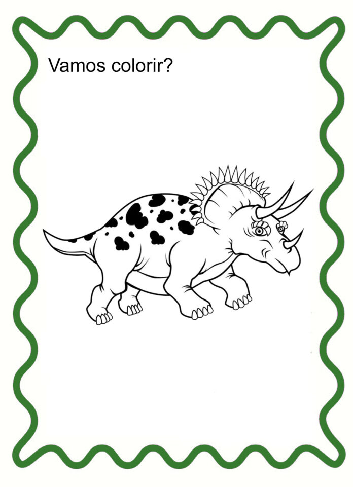 dinossauro para colorir