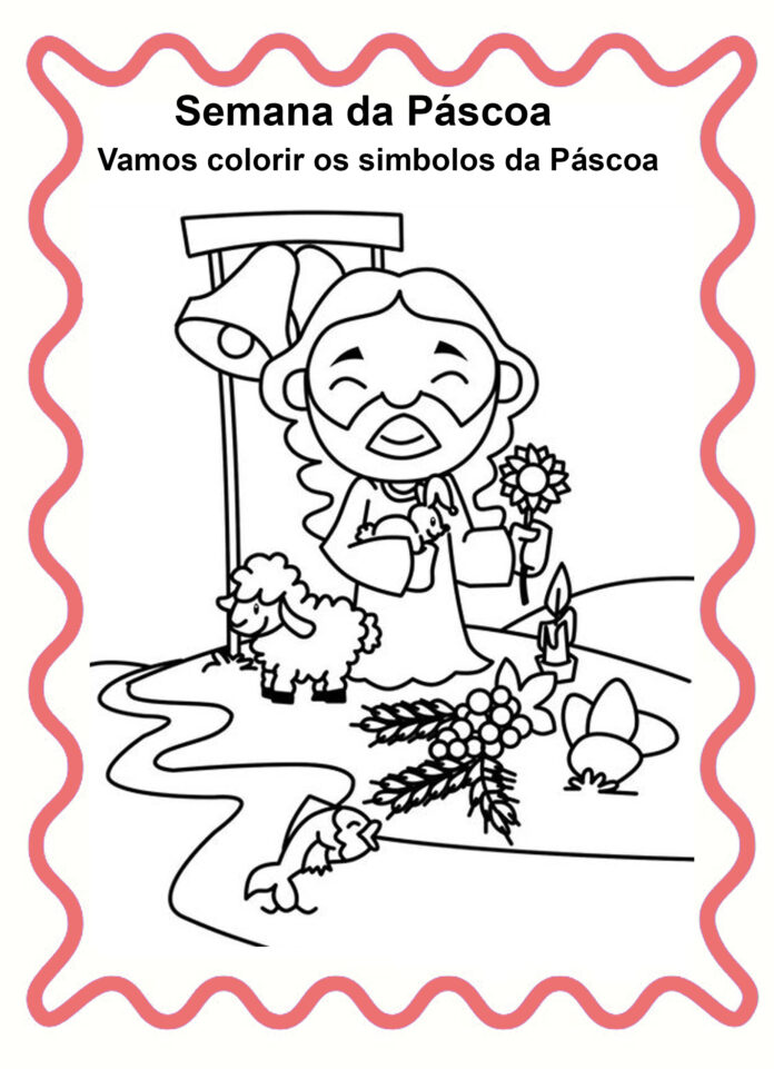 atividades para colorir verdadeira páscoa