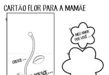 Cartão dia das Mães para colorir (1) Cartão dia das mães para colorir e imprimir