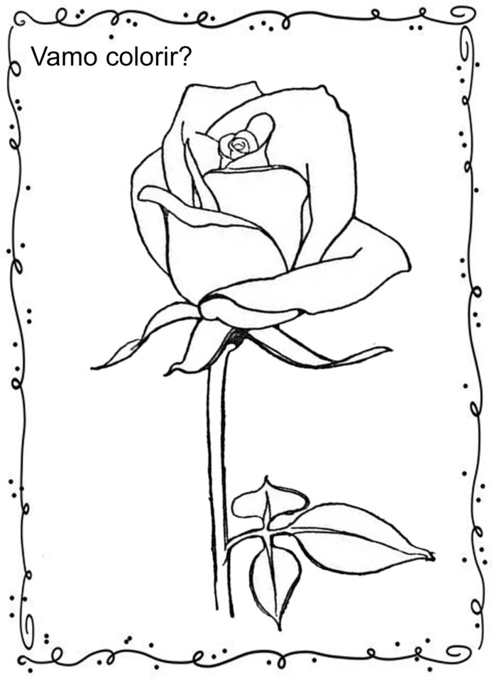 flores para colorir