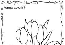 Flores para colorir (5) flores para colorir