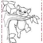 gatinho para colorir