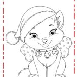 gatinho para colorir