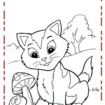 gatinho para colorir