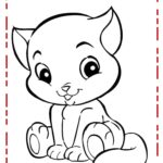 gatinho para colorir