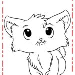 gatinho para colorir