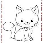 gatinho para colorir