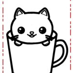 gatinho para colorir