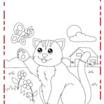 gatinho para colorir