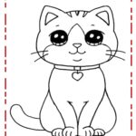 gatinho para colorir