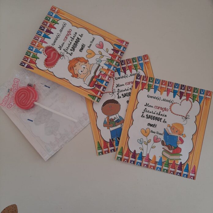 Lembrancinha Boas Férias Educação Infantil