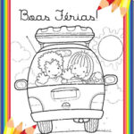 atividade para colorir boas férias