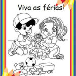 atividade para colorir boas férias