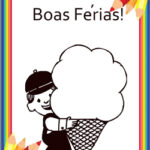 atividade para colorir boas férias