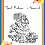 atividade para colorir boas férias