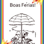 atividade para colorir boas férias