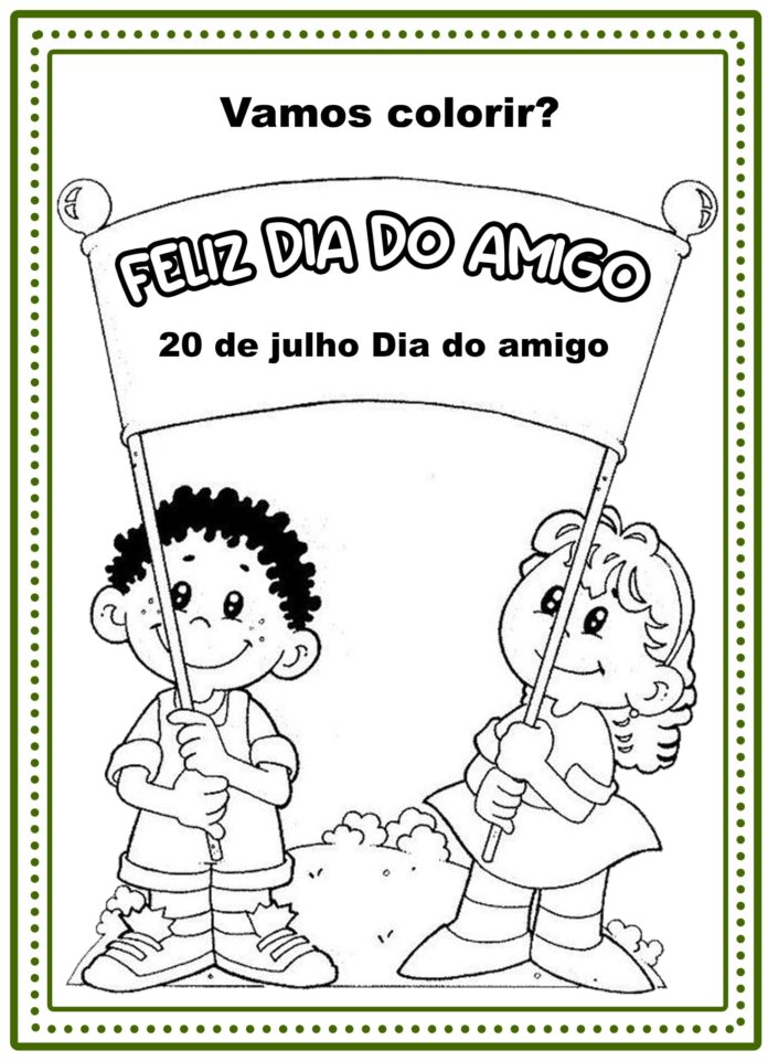 atividade dia do amigo educação infantil