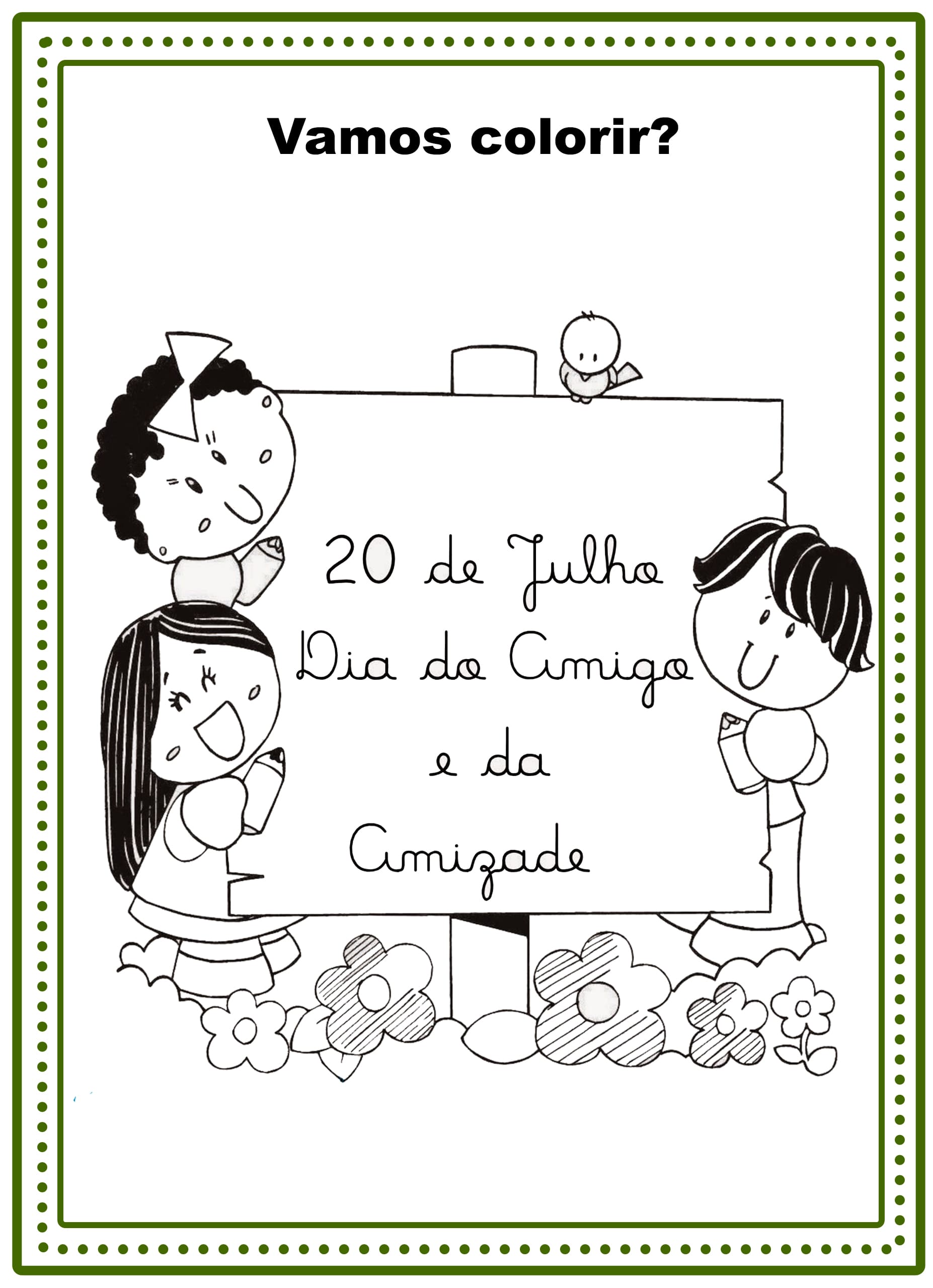 atividade dia do amigo educação infantil