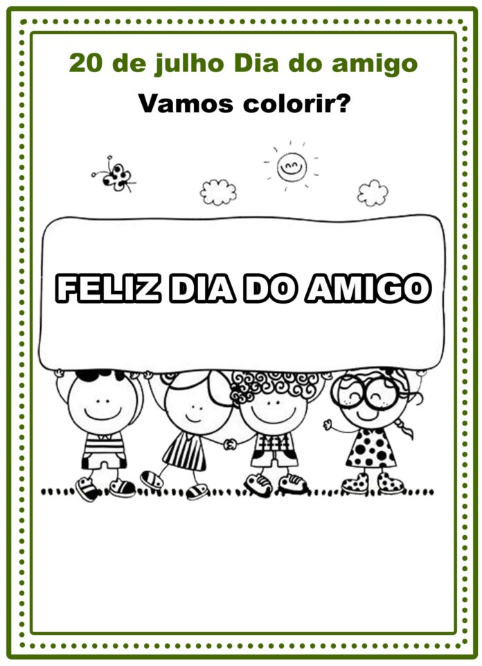 atividade dia do amigo educação infantil