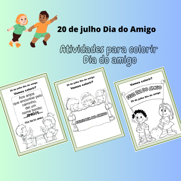 atividade dia do amigo educação infantil