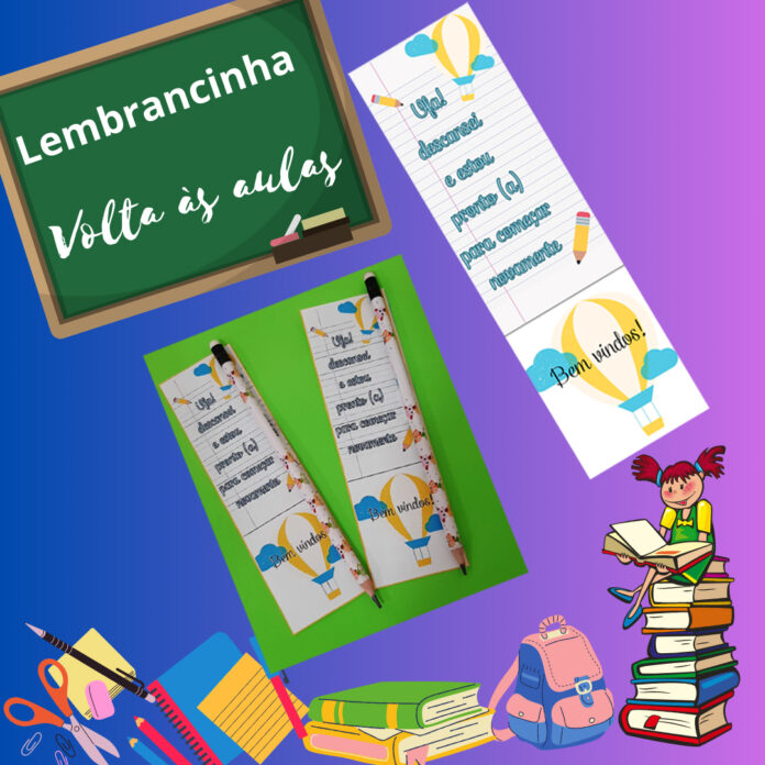 lembrancinha de volta as aulas
