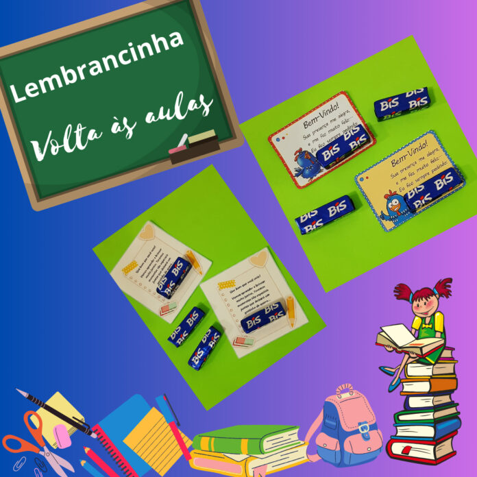 lembrancinha para volta as aulas