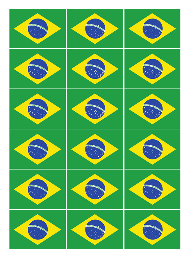adesivo bandeira do brasil