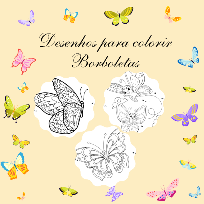 desenho de borboleta para colorir