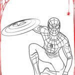 homem aranha para colorir
