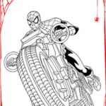 homem aranha para colorir