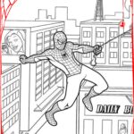 homem aranha para colorir