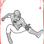 homem aranha para colorir