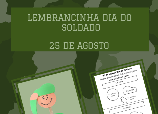 Arquivos lembrancinha dia do soldado em eva - Cantinho do EVA